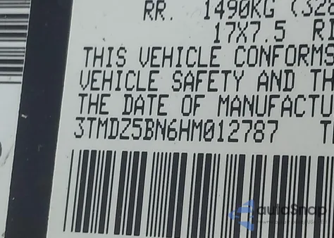 2017 Toyota Tacoma Dbl Cab/Sr5/Trd Sport/Or из США, поврежденный, VIN 3TMDZ5BN6HM012787